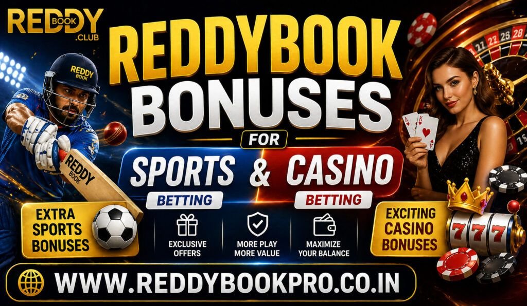 reddybook bonuses for sports and casino