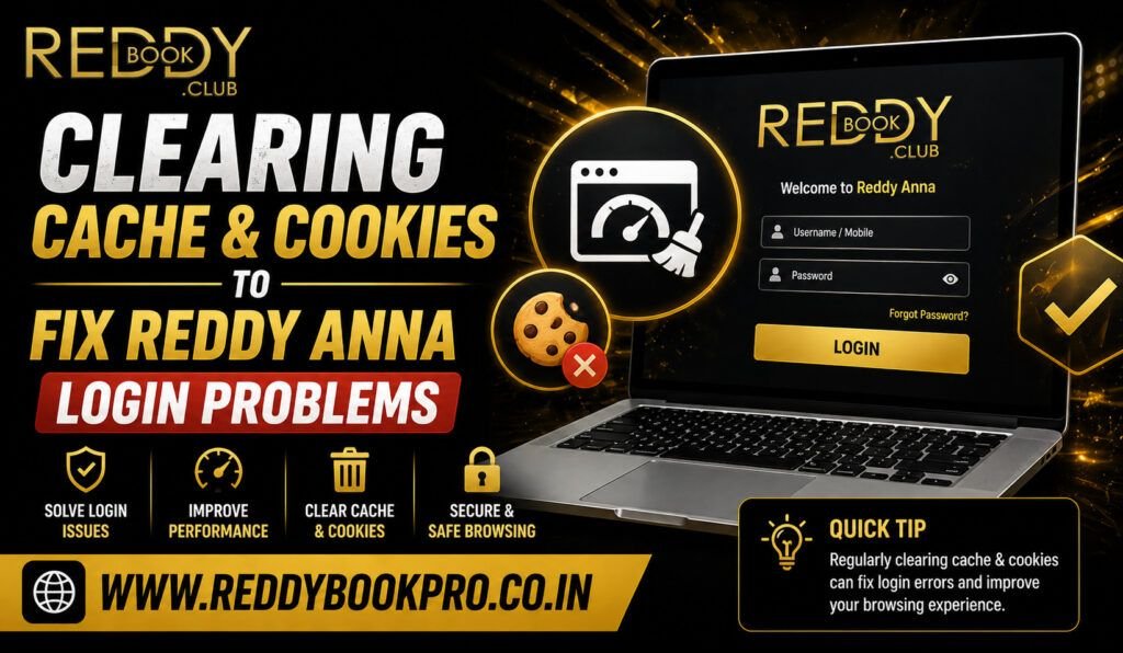Clearing Cache & Cookies to Fix Reddy Anna Login Problems